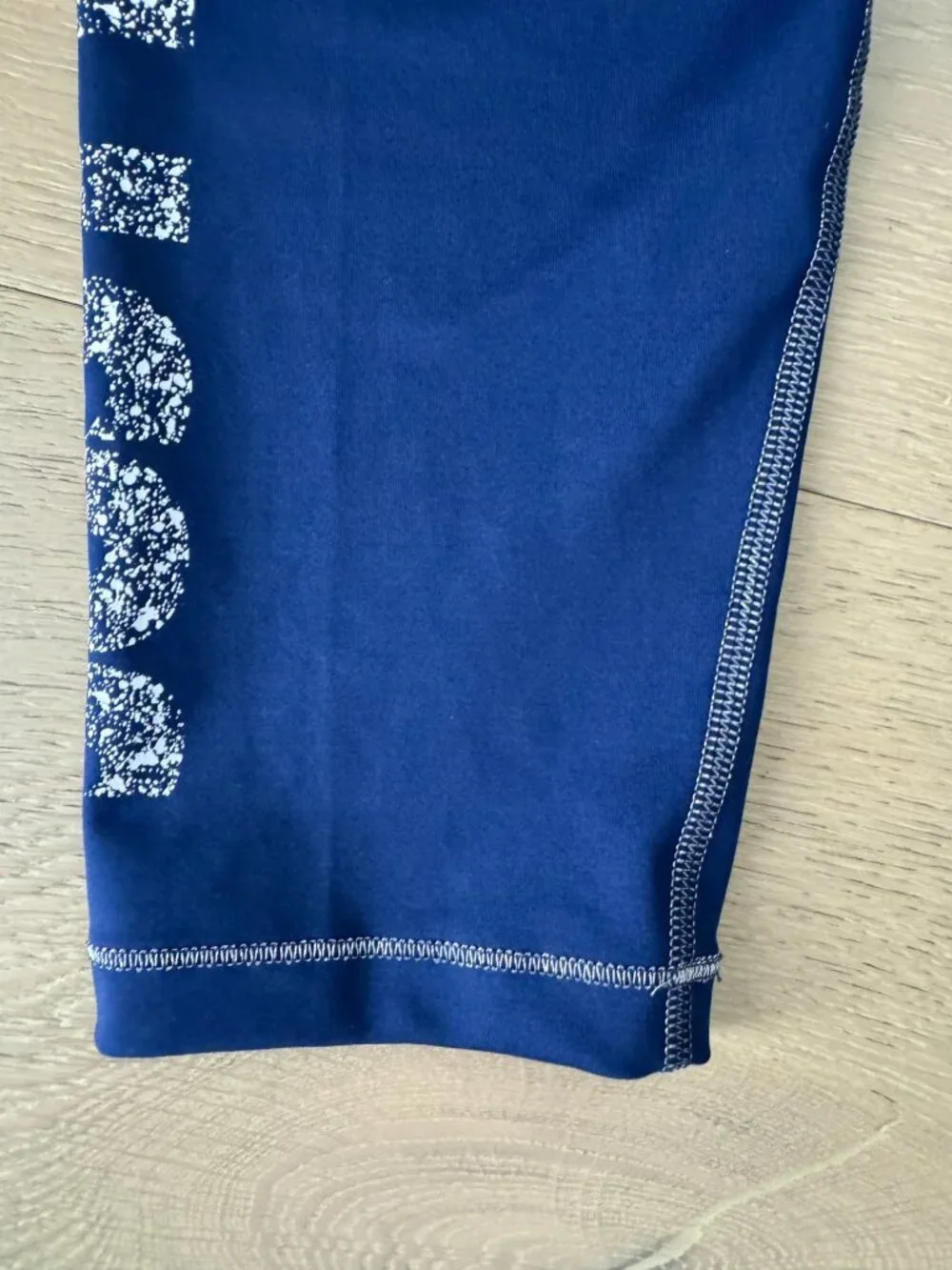 Nike Pro Dri-FIT Capri Leggings Blue Graphic 
